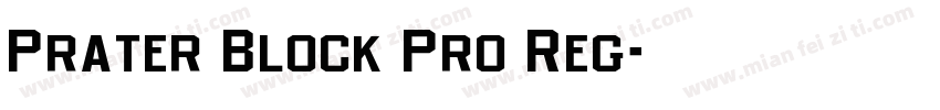 Prater Block Pro Reg字体转换
